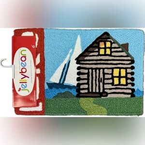 Lake Cabin Jellybean Rug 20”x30”